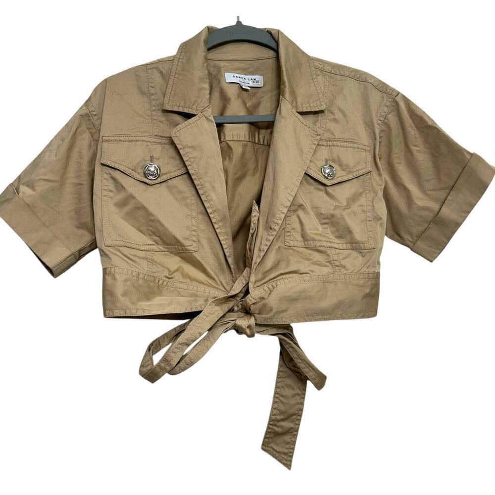 Derek Lam women’s Military Style wrapped cropped top. Size 4